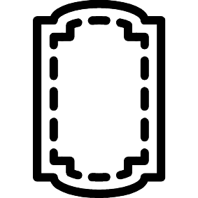 Gestrichelter Rahmen